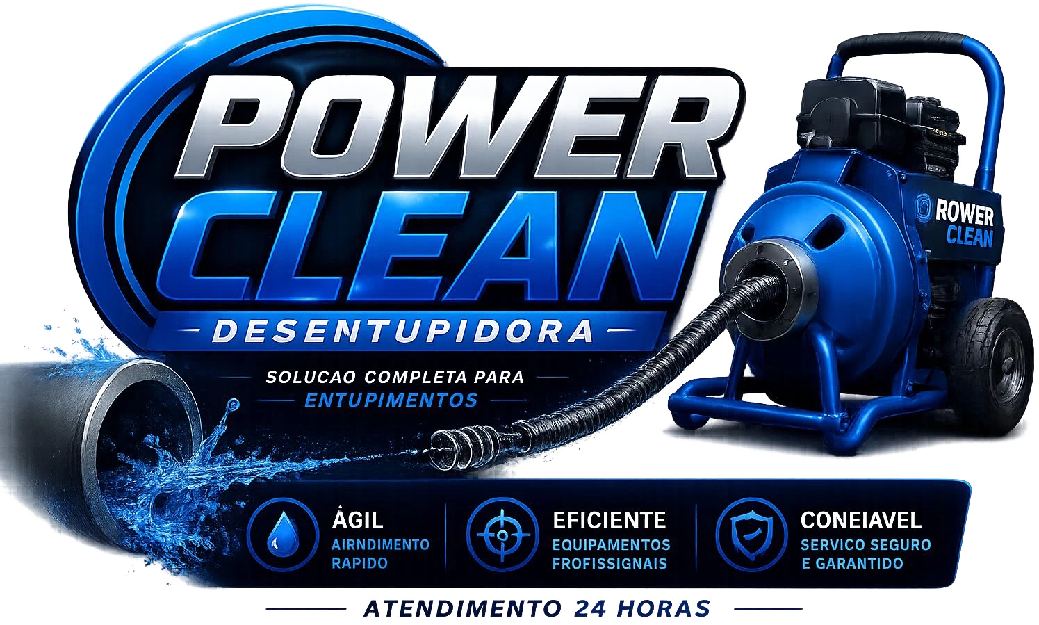 Desentupidora Power Clean – 24 horas – 0800-800-0017